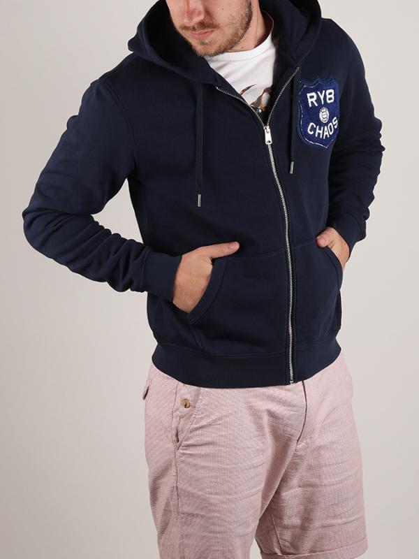 Mikina Replay M3438 Sweatshirt Modrá