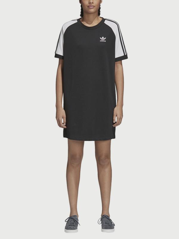 Šaty adidas Originals Raglan Dress Černá