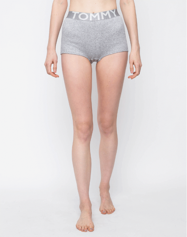 Tommy Hilfiger HIGH WAIST SHORTY Grey Heather M