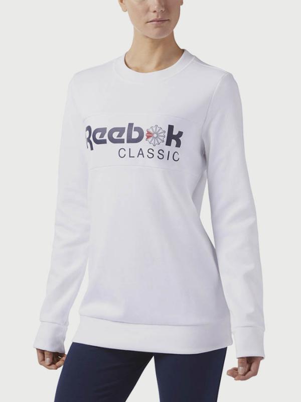 Mikina Reebok F Iconic Crew Bílá