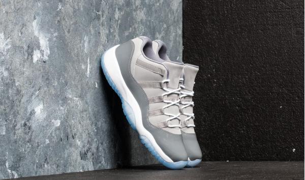Air Jordan 11 Retro Low BG Medium Grey/ White-Gunsmoke