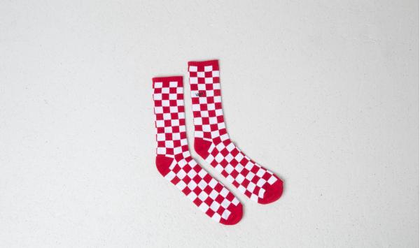 Vans Checkerboard II Crew Sock Red/ White Check