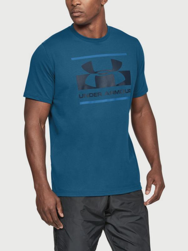 Tričko Under Armour Blocked Sportstyle Logo Modrá