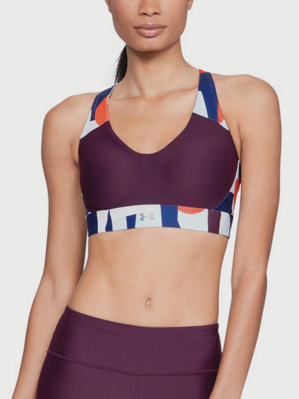Podprsenka Under Armour Balance Mid Print Fialová