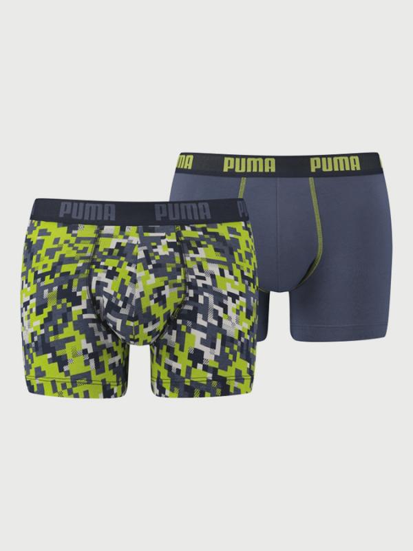 Boxerky Puma Blocking Print Boxer 2 Pack Barevná