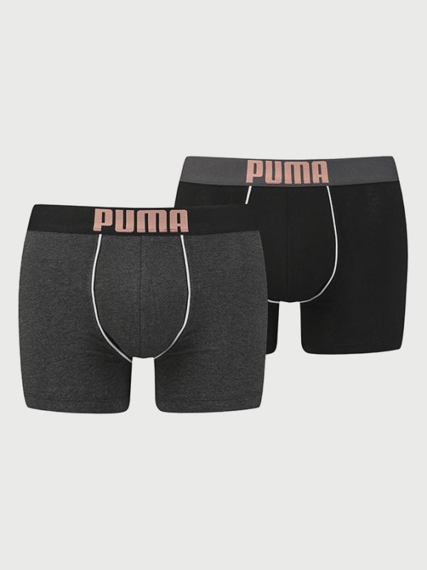 Boxerky Puma Rebel Placed Print Boxer 2 Pack Barevná
