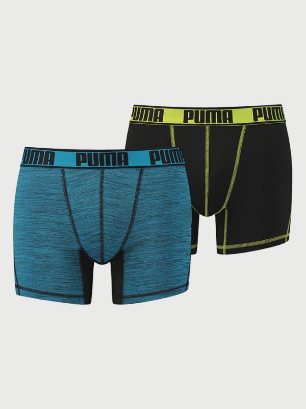 Boxerky Puma Active Grizzly Melange Boxer 2 Pack Packed Barevná