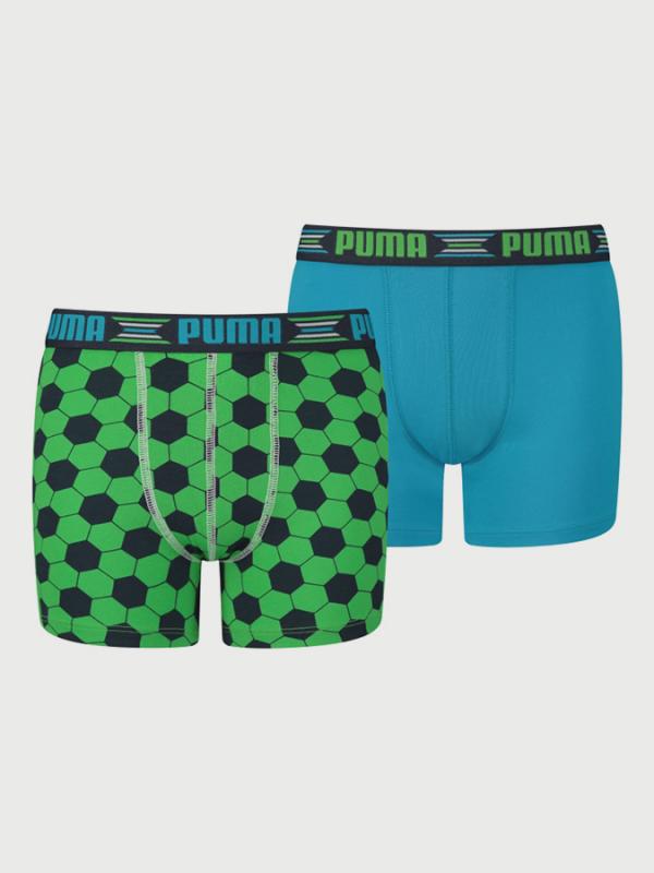 Boxerky Puma Play World Cup Print Boxer 2 Pack Modrá