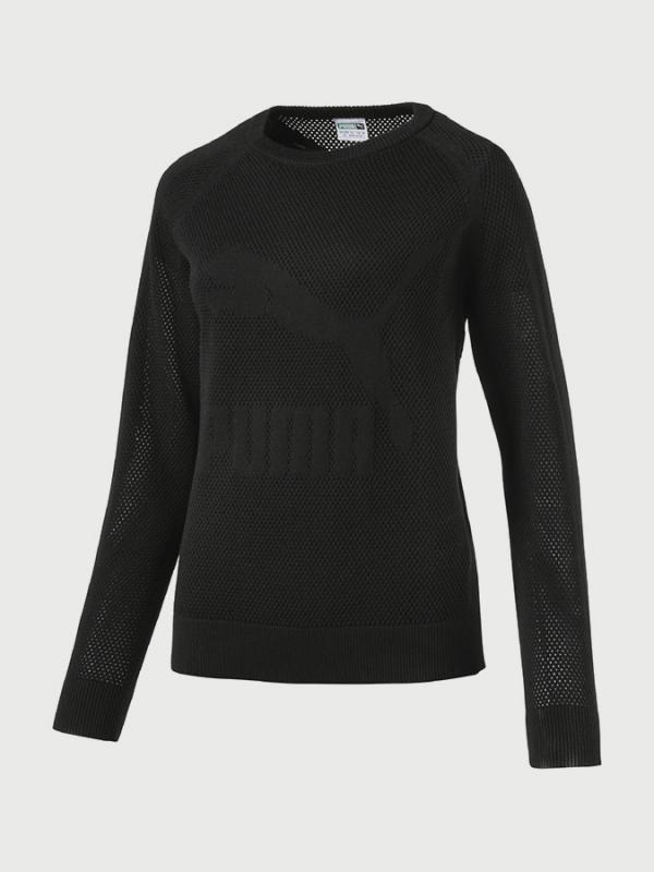 Mikina Puma EvoKNIT T7 Crew Černá