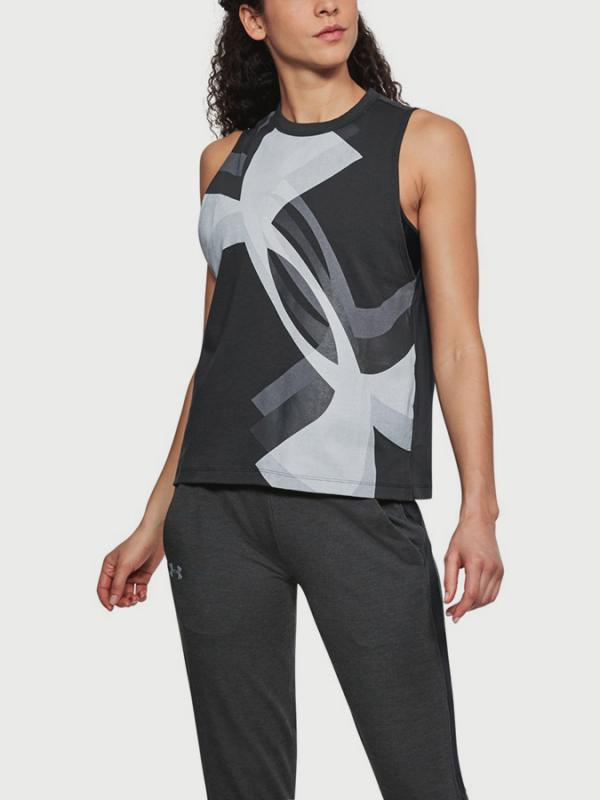 Tílko Under Armour Muscle Tank Overlay Logo Černá