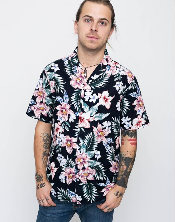 RVLT 3642 Printed Navy XL