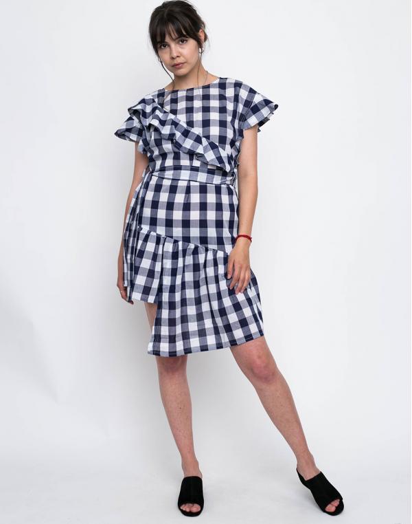 House of Sunny Angel everyday blue gingham 36