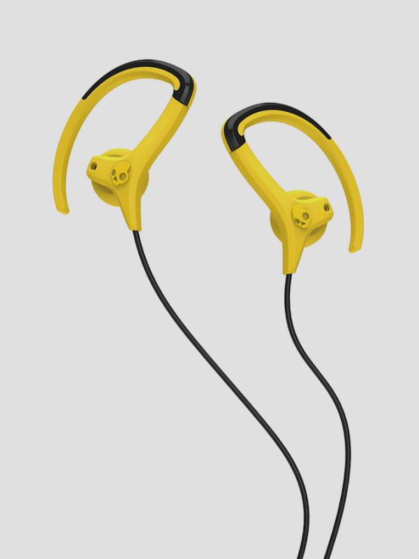 Sluchátka Skullcandy CHOPS BUD HANGER W/O MIC YELLOW/BLACK/YELLOW Žlutá