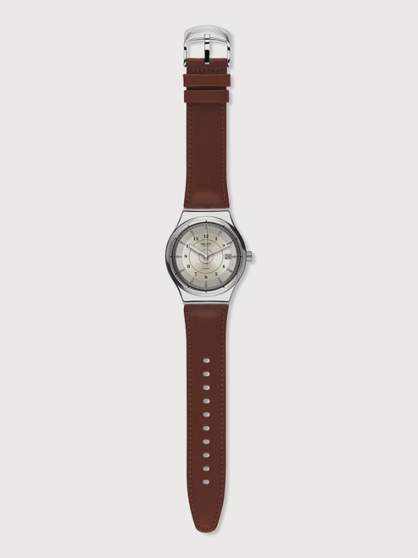 Hodinky Swatch YIS400 Hnědá