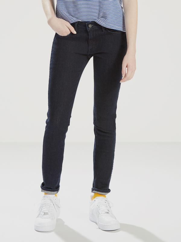 Džíny LEVI'S L8 Mid Skinny L8 Rinse Modrá