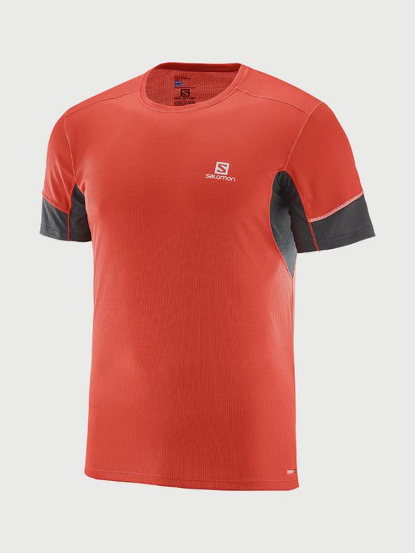 Tričko Salomon Agile Ss Tee M Oranžová