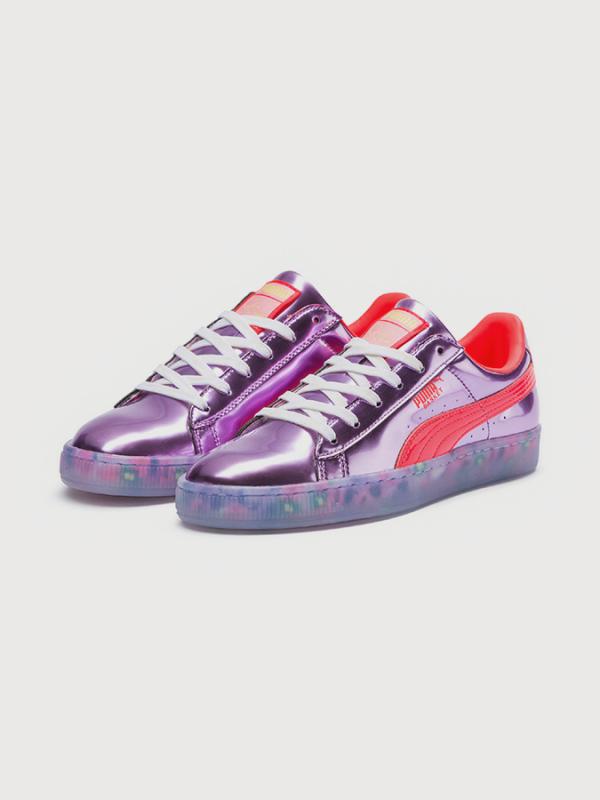Boty Puma Basket Candy Princess SW Fialová