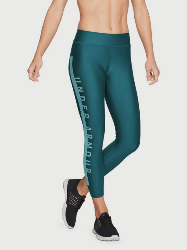 Kompresní legíny Under Armour Heatgear Armr Branded Ankle Cp Zelená