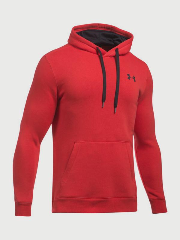 Mikina Under Armour Rival Fitted Pull Over Červená