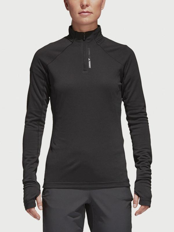 Tričko adidas Performance W Tracero 1/2Ls Černá