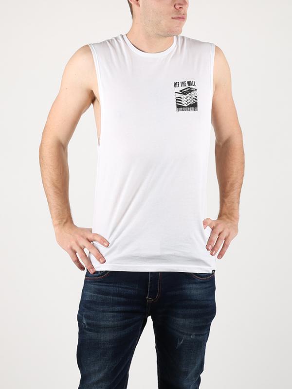 Tričko Vans Mn Stacked Up Choppe White Bílá