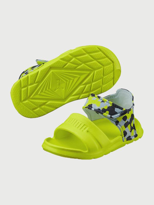 Sandály Puma Wild Sandal Injex Camo Inf Žlutá