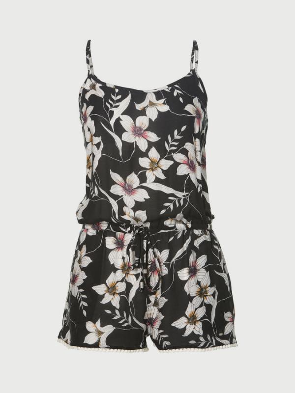 Overal O´Neill Lw Beach Print Playsuit Černá