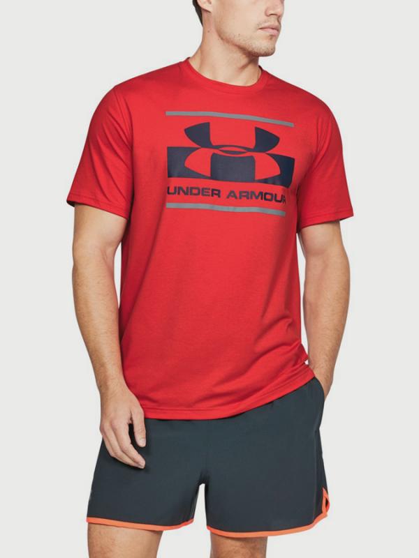 Tričko Under Armour Blocked Sportstyle Logo Červená