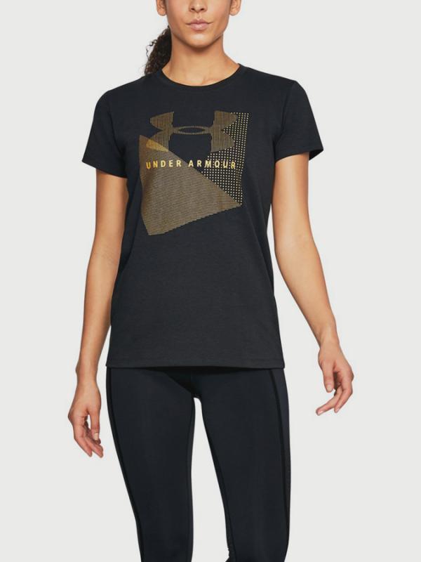 Tričko Under Armour Sportstyle Mesh Logo Crew Černá