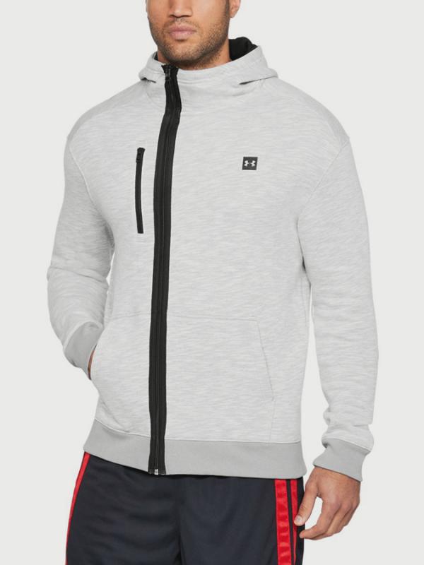 Mikina Under Armour Baseline Fz Hoodie Šedá