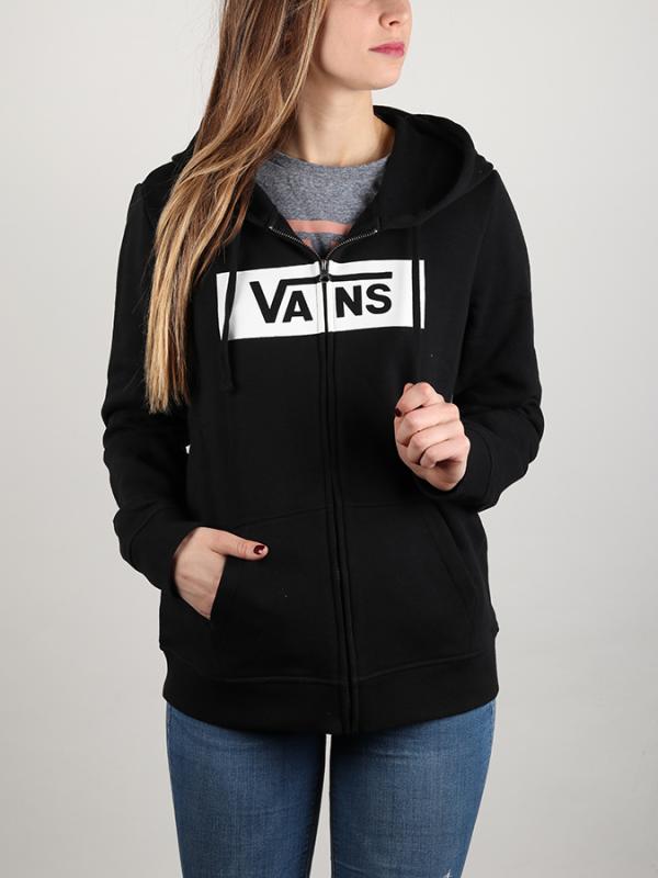 Mikina Vans Wm Open Road Zip Hoo Black Černá