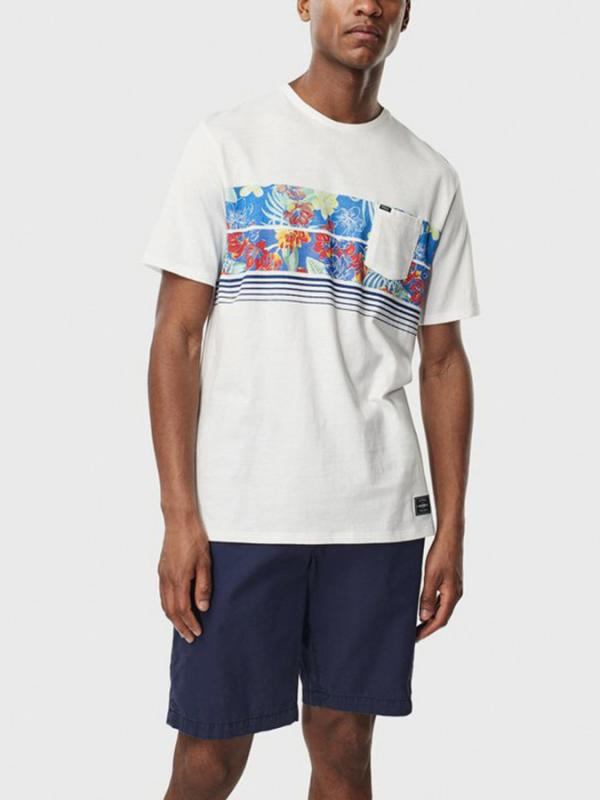 Tričko O´Neill Lm Stripe Filler T-Shirt Bílá