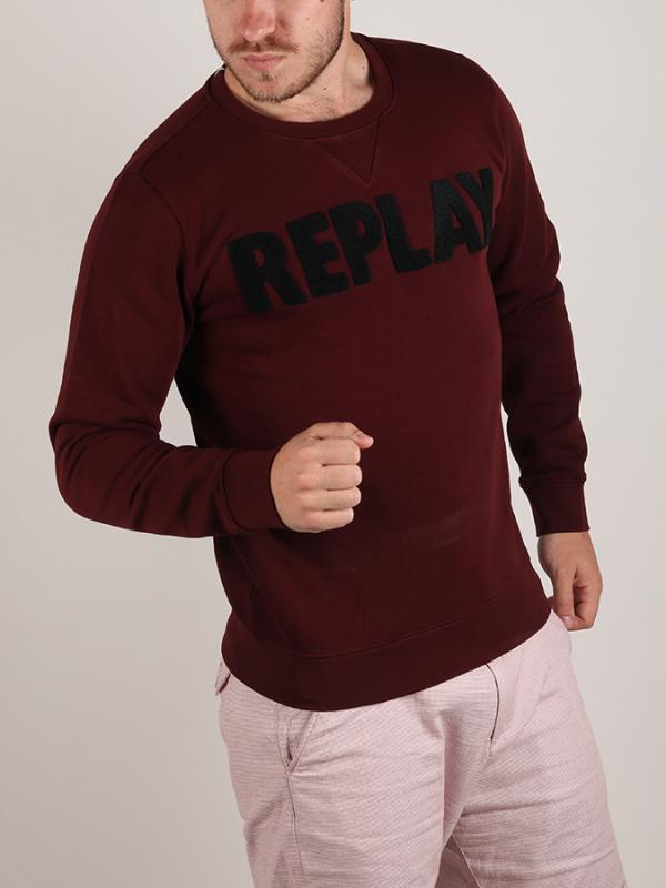Mikina Replay M3436A Sweatshirt Červená