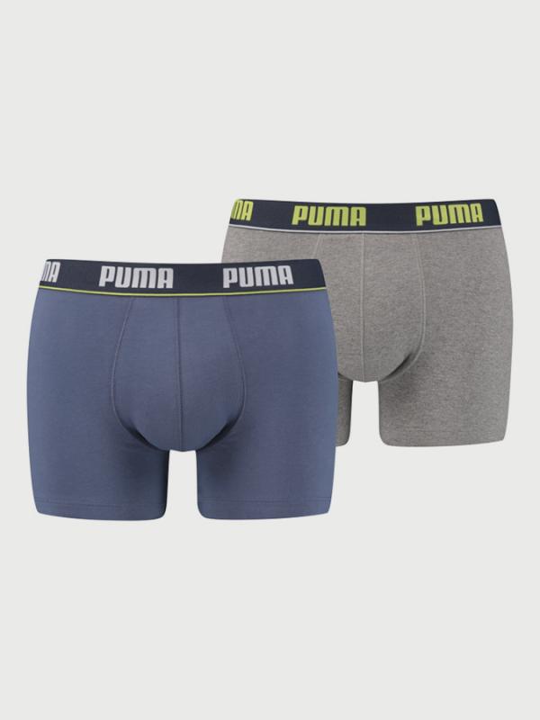 Boxerky Puma Basic Stripe Elastic Boxer 2 Pack Barevná