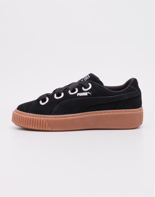 Puma Platform Kiss Suede Puma Black-Puma Silver 40