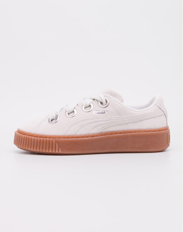 Puma Platform Kiss Suede Blue Flower-Puma Silver 38