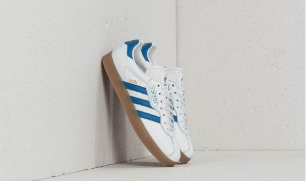 adidas Gazelle Super Crystal White/ Trace Blue/ Ftw White