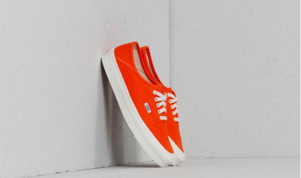 Vans OG Style 43 LX (Canvas) Red Orange/ Marsh