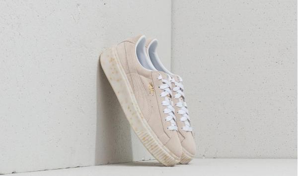 Puma Suede Platform Celebrate Wn's Puma White/ Puma Team Gold
