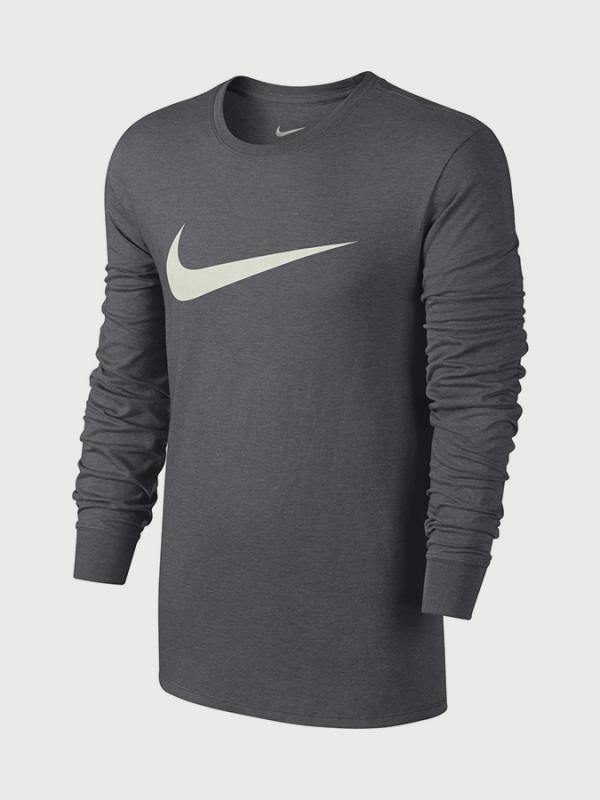Tričko Nike Tee-Ls Icon Swoosh Šedá