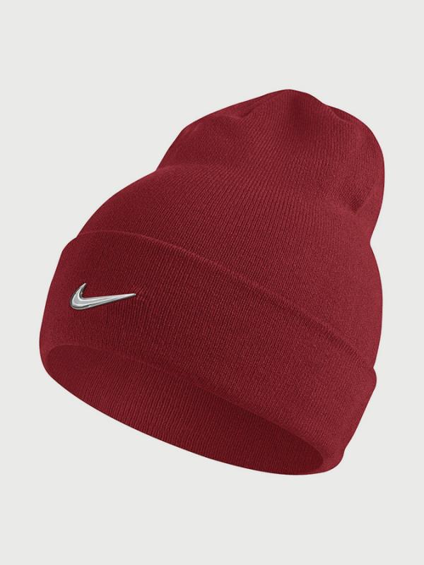 Čepice Nike Swoosh Beanie - Blue Červená