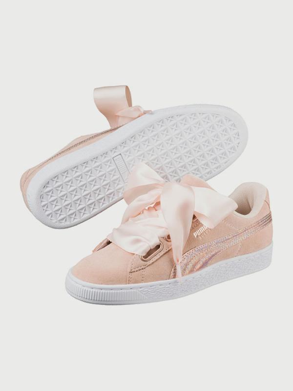 Boty Puma Suede Heart LunaLux Wn s Béžová