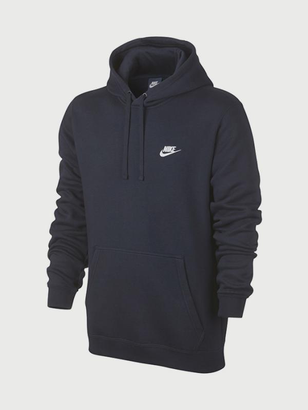 Mikina Nike M Nsw Club Hoodie Po Bb Modrá
