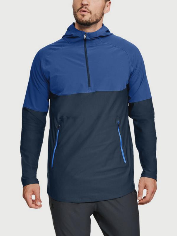 Mikina Under Armour Threadborne Vanish Popover Modrá