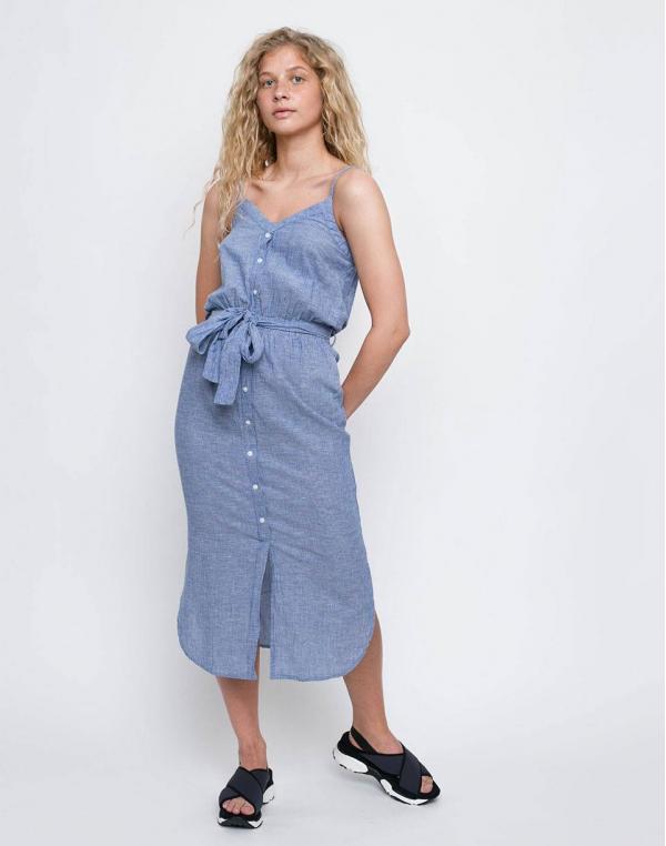 Ichi BOHA 19054 Mid blue Striped XS