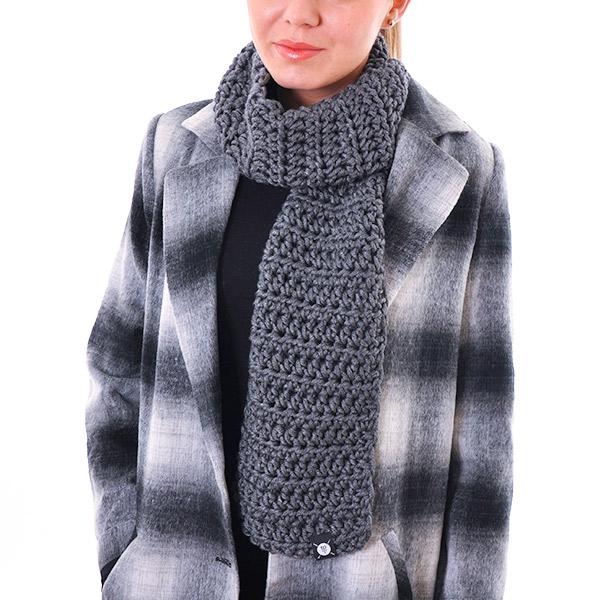 Freshlabels Šála Stay warm šedá