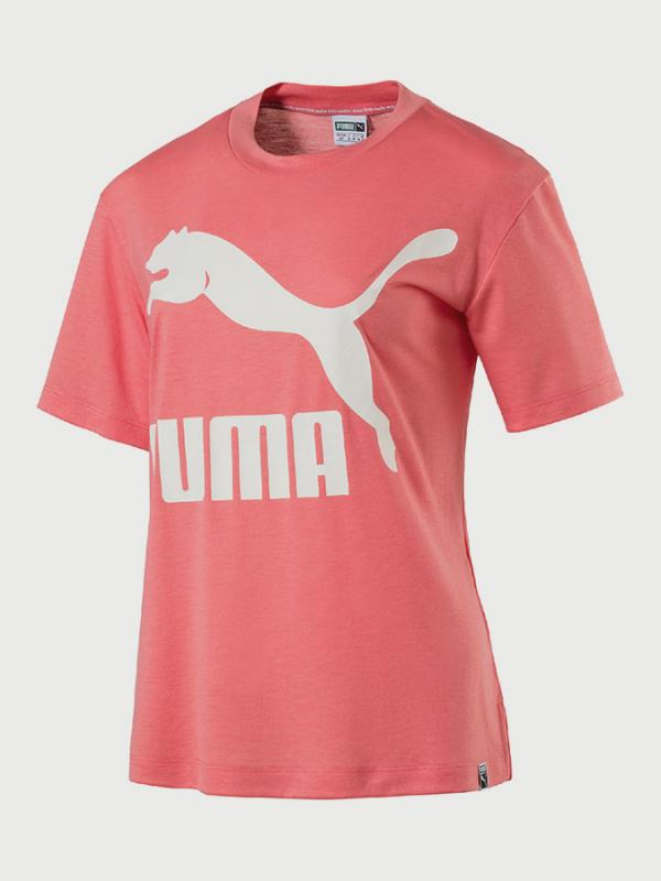 Tričko Puma Classics Logo Tee Růžová