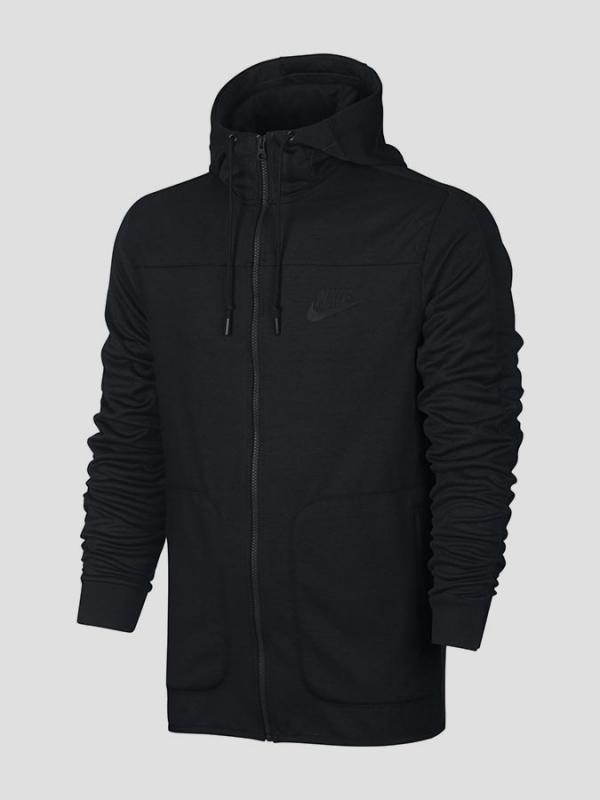 Mikina Nike M NSW AV15 HOODIE FZ FLC Černá