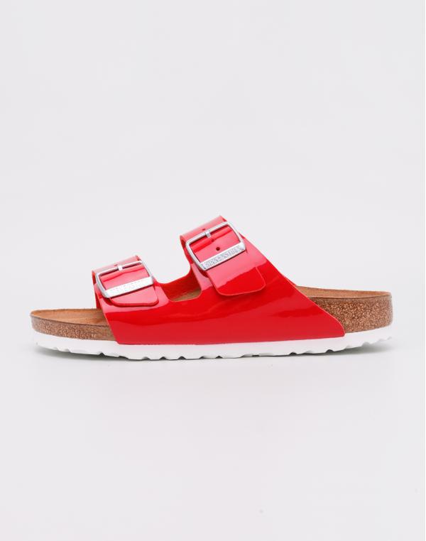 Birkenstock Arizona BF Patent Tango Red LS White 38