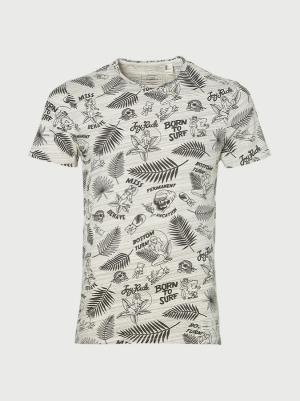 Tričko O´Neill Lm Born To Surf T-Shirt Bílá